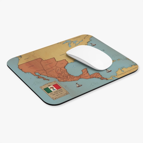 The Empire of Mexico 1822 Vintage Map Mouse Pad