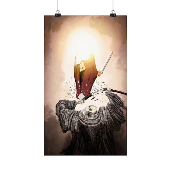 Jesus defeats Death - Matte Vertical Poster