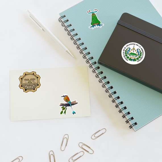El Salvador Symbols Sticker Sheets