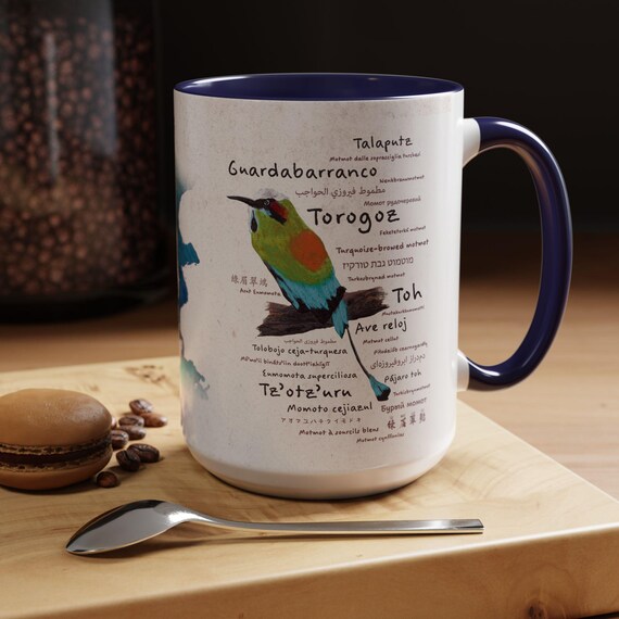Torogoz / Guardabarranco and other national birds of Central America - Accent Coffee Mug (11, 15oz)