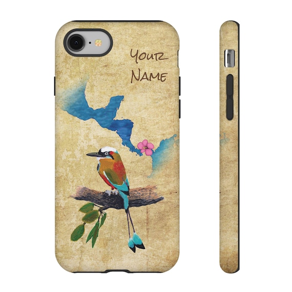 Personalized Central American Art Tough Cases - Featuring the Torogoz / Guardabarranco