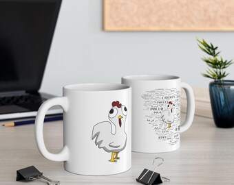 Linguistic Chicken Ceramic Mug – Funny Polyglot Gift