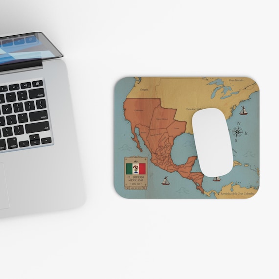 The Empire of Mexico 1822 Vintage Map Mouse Pad