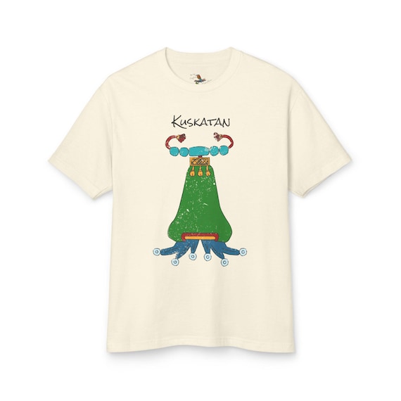 Kuskatan (Cuzcatlan) Pipil Symbol - Unisex Garment-Dyed Heavyweight Cotton Tee