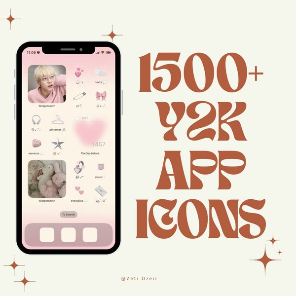 1500+ Y2K App Icons | IOS App Icons | iPhone & iPad App Icons | Y2K | Coquette | Funny Cat Meme Icons | Home Screen Set