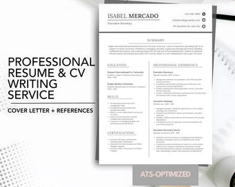 Professional Resume writer, CV writer, Resume writing service, CV writing service, Resume maker, CV maker, Cover Letter write, ats friendly