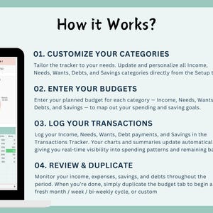 60/25/15 Budget Planner Excel Spreadsheet (Digital Download) imagen 10