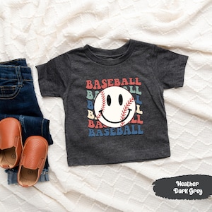 Baseball Shirt, Baseball Gifts, Game Day Shirt, Smiley Face Baseball, Baseball Shirts, Sports Shirt, Smiley Face Shirt, Baseball Girl