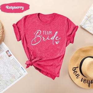 Bride Shirts, Bride Team Shirt, Bachelorette Tshirts, Wedding Party Tshirt, Bride Tribe Gift, Team Bride Tees, Hen Party Tee, Team Bride Top image 3