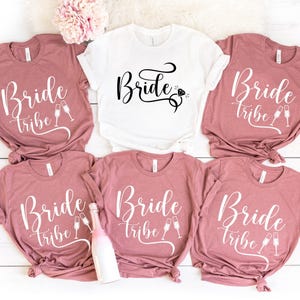 Bride Shirt, Bride Team Tshirts, Bachelorette Shirts, Bride To Be Tshirt, Wedding Gift, Wedding Party Tees, Bride Tribe Gift, Team Bride Tee