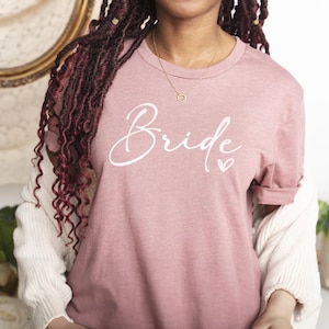 Bride Shirts, Bride Team Shirt, Bachelorette Tshirts, Wedding Party Tshirt, Bride Tribe Gift, Team Bride Tees, Hen Party Tee, Team Bride Top image 6