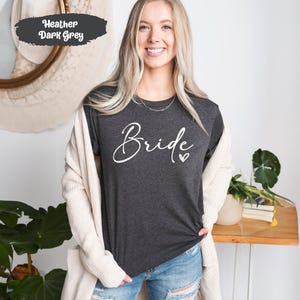 Bride Shirts, Bride Team Shirt, Bachelorette Tshirts, Wedding Party Tshirt, Bride Tribe Gift, Team Bride Tees, Hen Party Tee, Team Bride Top image 2