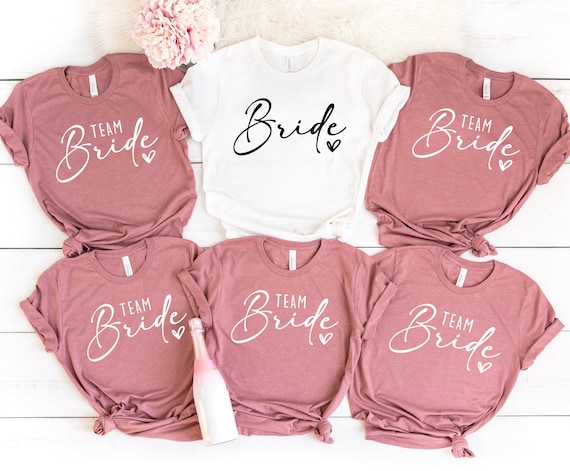 Bride Shirts, Bride Team Shirt, Bachelorette Tshirts, Wedding Party Tshirt, Bride Tribe Gift, Team Bride Tees, Hen Party Tee, Team Bride Top