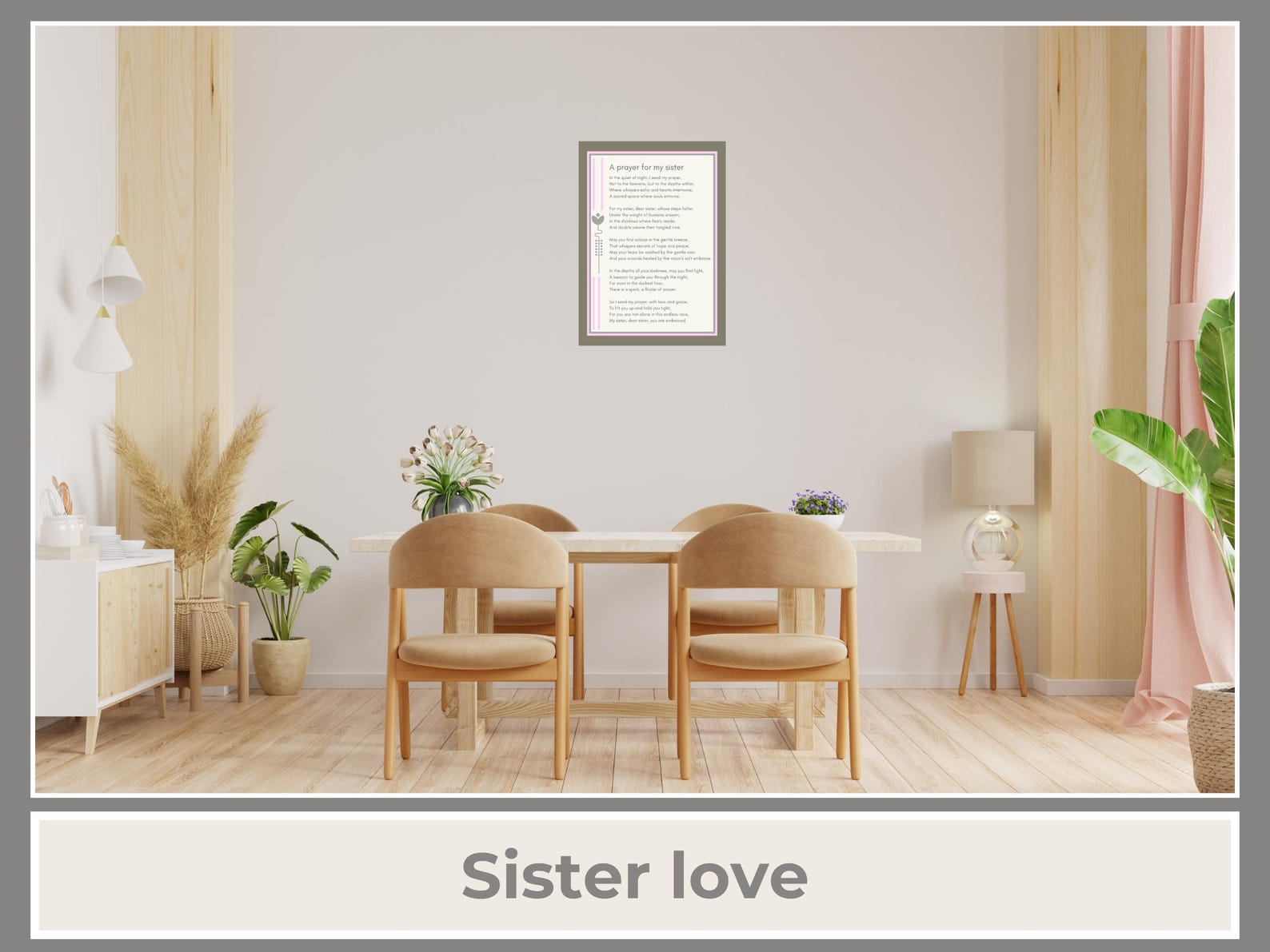 A Prayer for My Sister Poem Printable Instant Download Perfect for ...