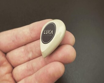 Handmade modern thick guitar pick made of high quality peek in shape of jazz best jewlery gift for musician guitarist by Luka Plectrums