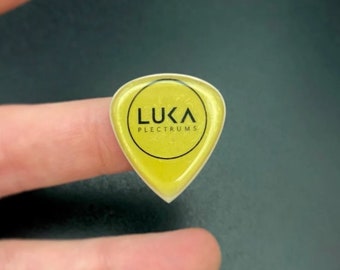 Limited guitar plectrum in shape of shield made of high performance peek and ultem material best gift for guitarist - Triple Shield