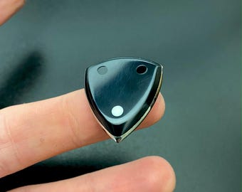 Raven Trinity - Titanium PEEK Guitar Pick – Hybrid Tone, Flow Shape, Handcrafted for Speed Picking