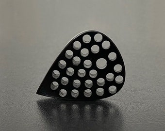 Very light weight handmade modern guitar pick made of high performance peek with drilled holes best jewerly for guitarist - Hollow Teardrop