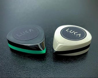 Durable handcrafted three layers guitar pick made of peek and uhmwpe in shape of jazz gift for guitarist by Luka - Triple Jazz