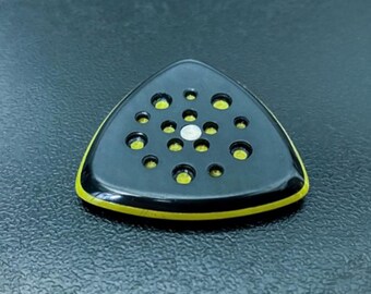 Luxury modern guitar pick made of high performance torlon & peek material in shape of triangle handmade by Luka - Delta
