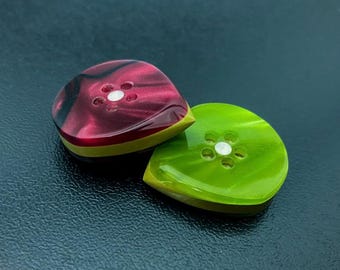 Three layers handmade modern guitar pick made of high quality torlon and kirinite material in shape of jazz style - Triple Button Jazz