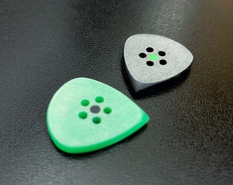 Handcrafted uhmwpe guitar pick in shape of jazz with grip holes best gift for guitarist by Luka Plectrums - Attack Jazz PE