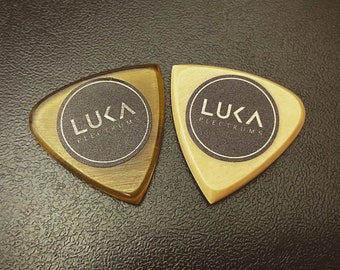 High quality hybrid handcrafted guitar pick made of peek or ultem plastic best gift for guitarist by Luka Plectrums