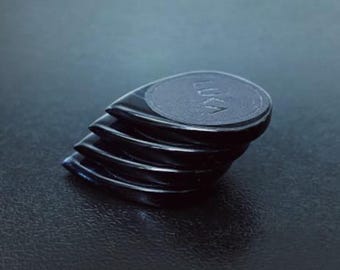 Handcrafted guitar pick made of acrylic kirinite, beautiful handmade guitar plectrum, best gift for guitarist - Mini Jazz Blue Pearl