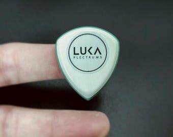 Unique handmade guitar pick in shape of flow made of peek and uhmwpe beautiful gift for guitarist - Flow Triple PP
