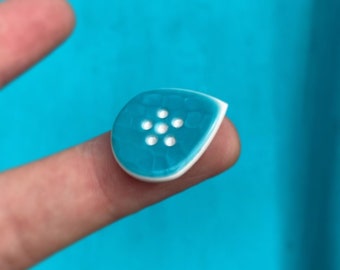 Three layer guitar pick made of juma and white or black peek material in shape of jazz the best gift for guitarist - Laguna Jazz