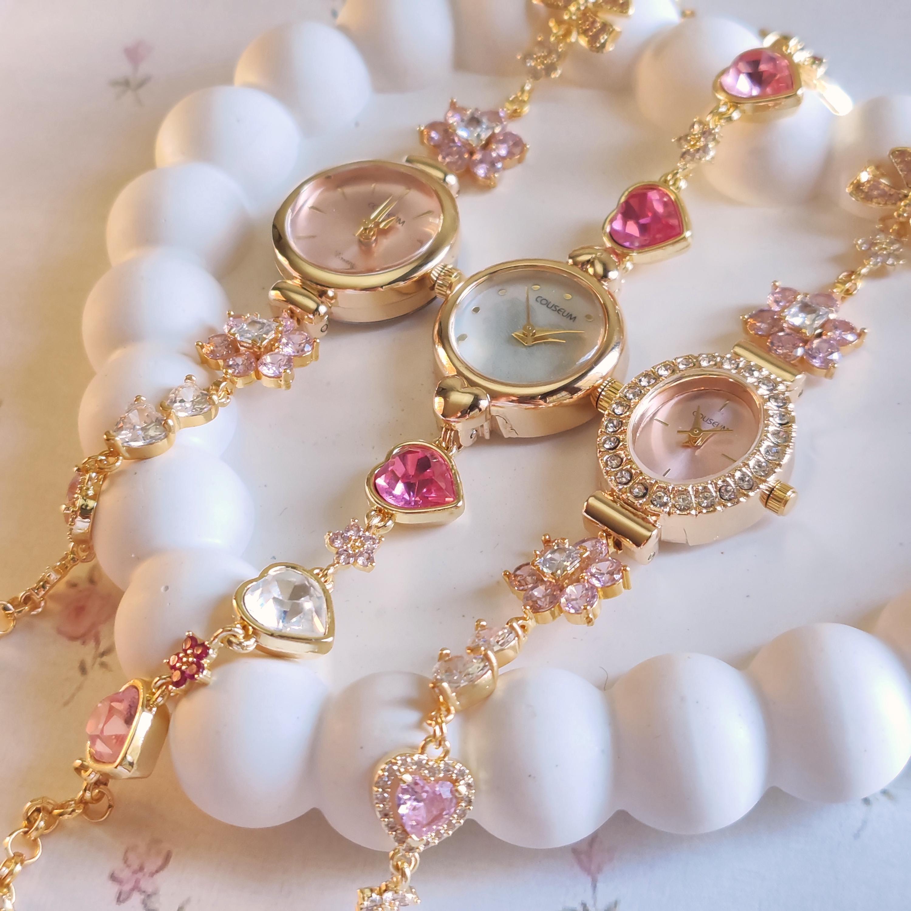 アンティーク ヴィンテージ パステル ベビー ピンク 時計 ナーサリー Seiko LK Vintage Watch With Pink Pearl Dial- Super Rare Find