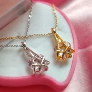 Wire Wrapped Heart Pendant: Steel Charm Necklace