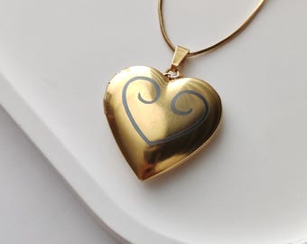 Nutcracker Heart Locket Necklace: Gold Clara Charm, Ballet Gift