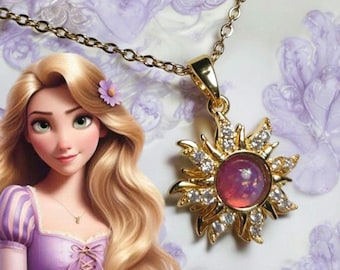 Rapunzel Sun Spinning Necklace, Opal Stone Fidget Necklace, Rapunzel Sun Spinner Necklace, Anxiety Necklace, Personalized Jewelry