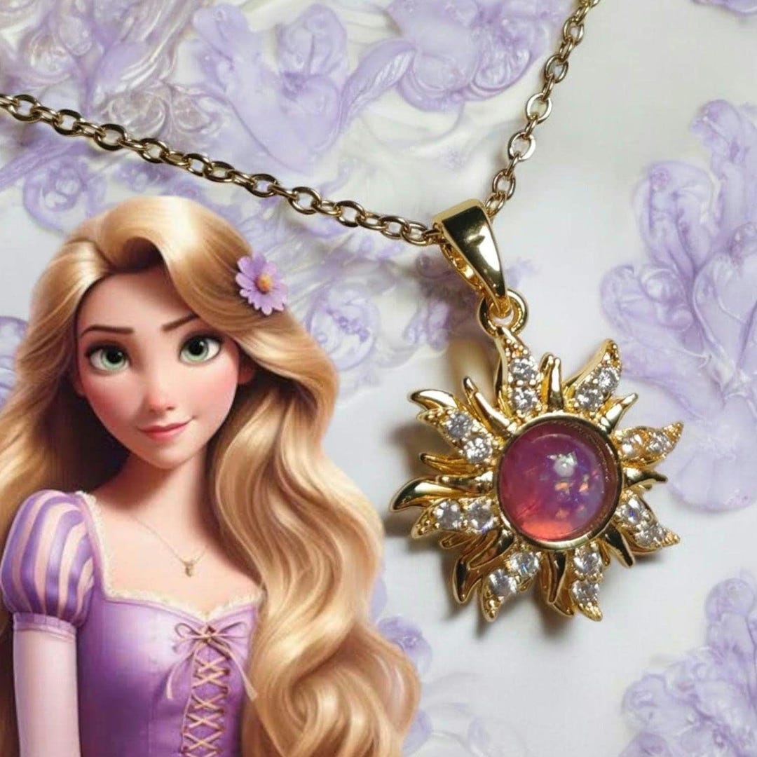 Buy Customized Rapunzel Sun Spinner Necklace, Opal Stone Fidget Jewelry  Online in India