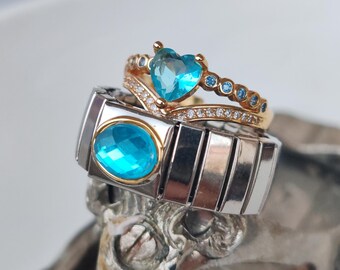 Princess Jasmine Aladdin Couple Ring: Adjustable Stainless Steel