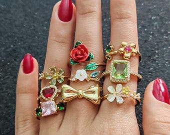 Stackable Rings for Moms, Stacking Ring, Gift for Mothers Day, Stackable Ring, Stackable Jewels, Dainty Adjustable Ring, Gift for Her
