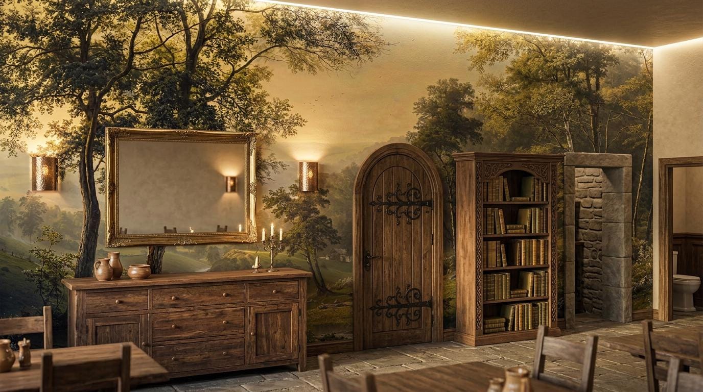 Papier Peint Panoramique 3D – Paysage De Prairies Célestes, Lot De 6 Lés, Déco Murale Familiale