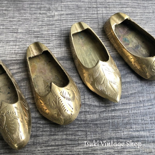 Vintage Brass Shoe Ashtray (1970)