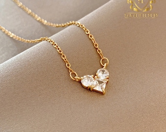 Heart Necklace gold