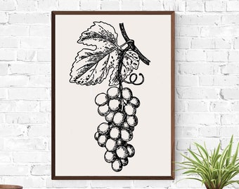 Wine SVG, Grape Vine Clipart, Wine Logo, Drinking Grapevine Silhouette, Wine Lover Svg Cutting Files For Cricut And Silhouette