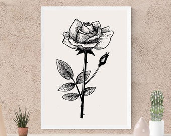 Roses Svg, Flower Eps, Rose Silhouette, Rose Dxf, Rose Clipart, Rose Decal, Rose Cutting File, Rose Vector, Laser Engraved Digital File