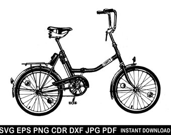 Vintage Bicycle Cut File, Retro Bike Svg, Bicycle Vector, Bike Cricut, Bicycle Clipart, Bike Png, Cycle Svg, Cyclist Silhouette