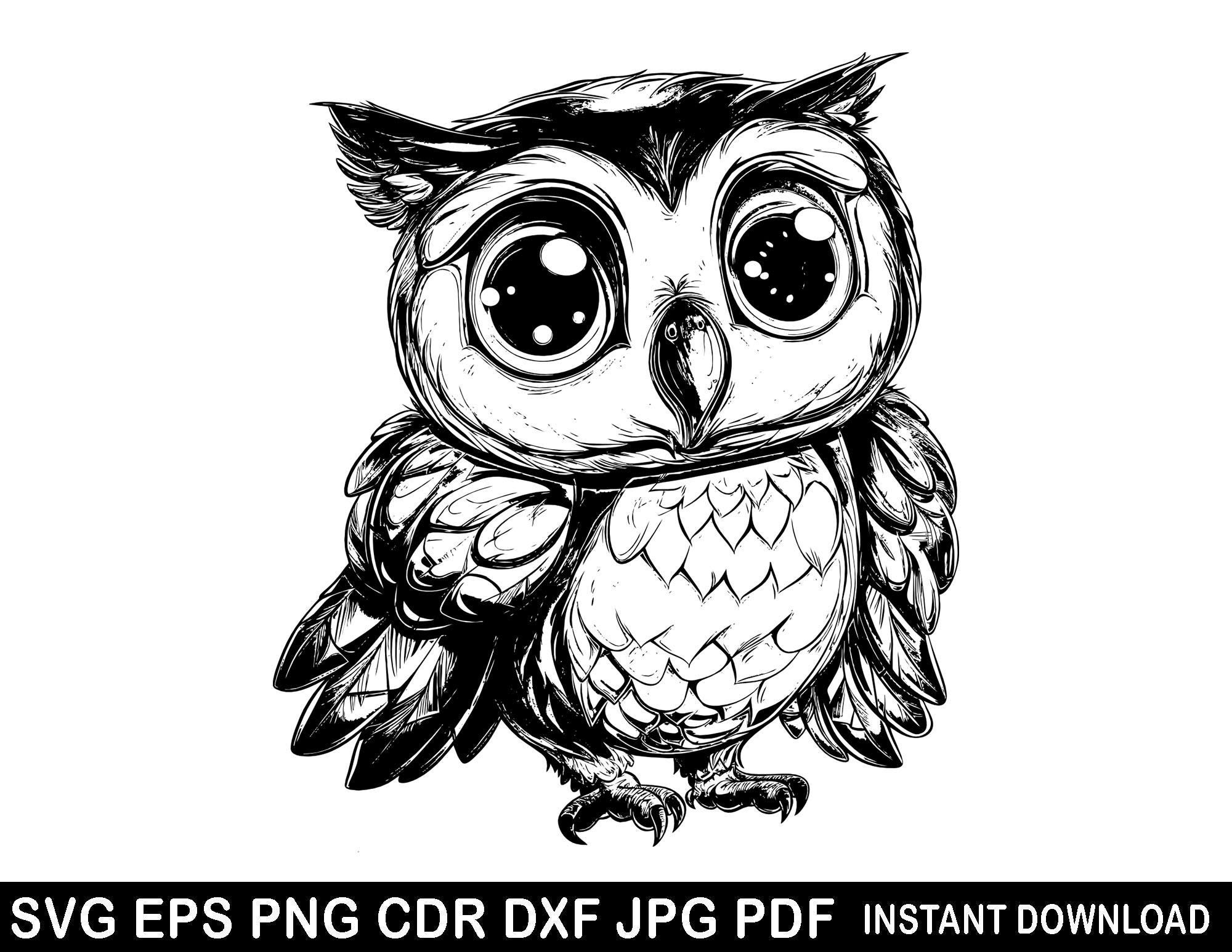 Flying owl svg, Flying owl png, Owl dxf, Owl clipart, Owl decor, Owl print, Bird criuct, Owl silhoue