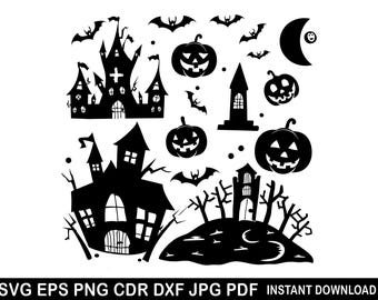 HALLOWEEN SVG, Halloween Pumpkin Svg, Halloween Cut Files For Cricut, Halloween Clipart, Halloween Png, Trick or Treat, Halloween Home Decor