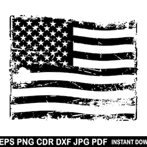 Personalized distressed flag svg, American flag vector, 4th of july cricut file, Fourth of july silhouette, Grunge flag printable cricut