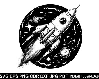 Astronaut svg, Astronaut birthday png, Space eps, Astronaut cut file, Astronaut clipart, Astronaut svg silhouette