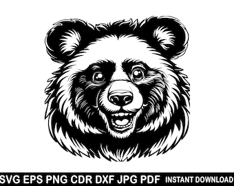 Contour d'ours, Svg, ours Png, Cricut ours, fichier de découpe ours, Clipart ours, monogramme ours, décoration ours, Silhouette ours, Logo ours