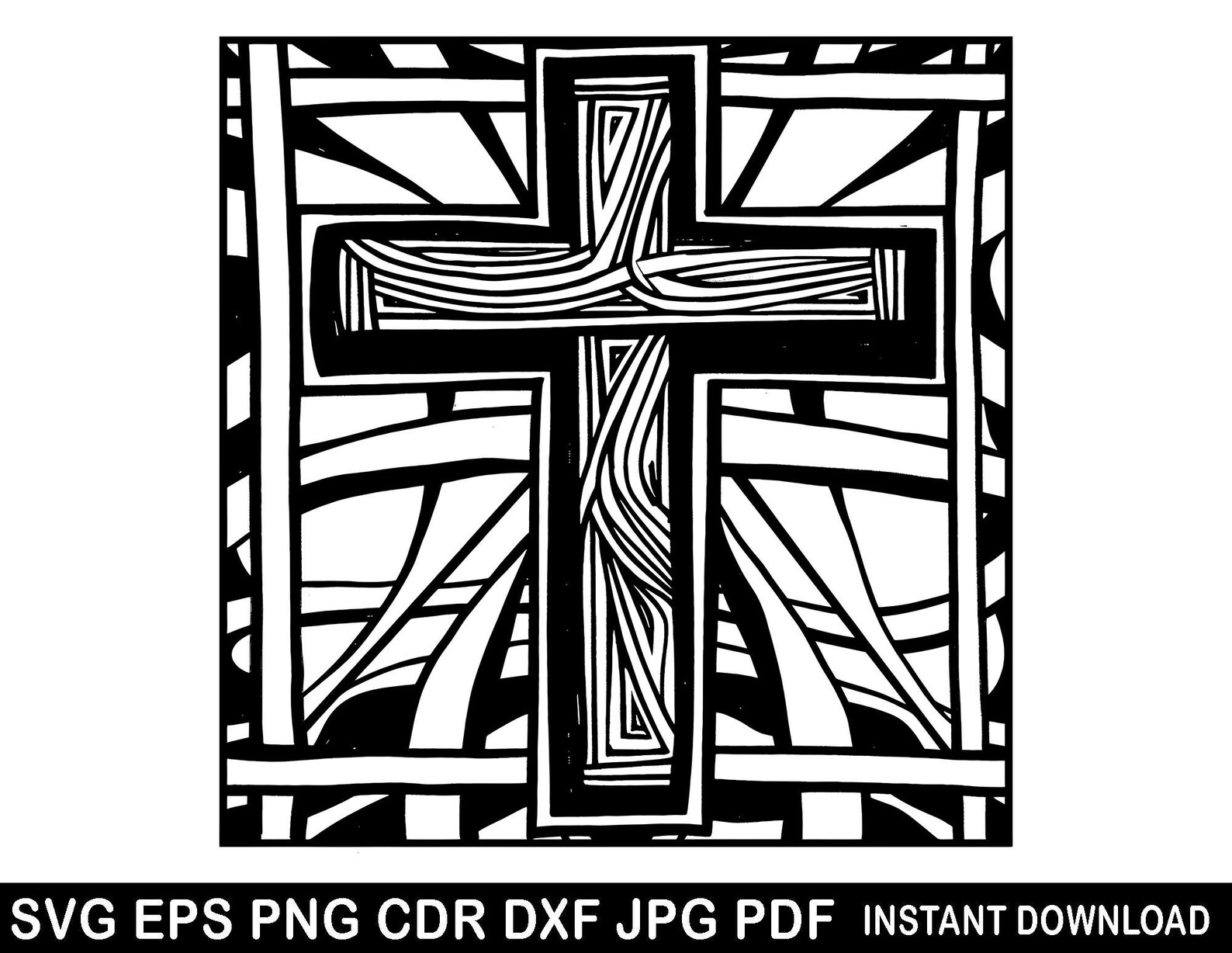 Cross SVG Cut File, Religious Cdr Cut File, Easter Vector File, Faith ...