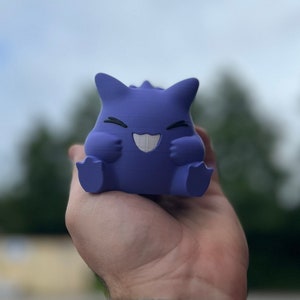 Jolie statue/figurine d'art Pokémon Gengar | Imprimé en 3D | Cadeaux anime pour lui/elle | Cadeaux pour les joueurs
